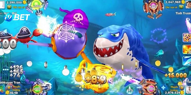 Giao diện trong trò chơi bắn cá đặc biệt sinh động 